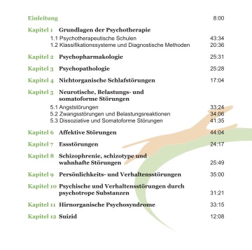 Inhaltsangabe des Lernmaterials „Basiswissen Psychiatrie und Psychotherapie“ von Agnes Martin-Dulemba